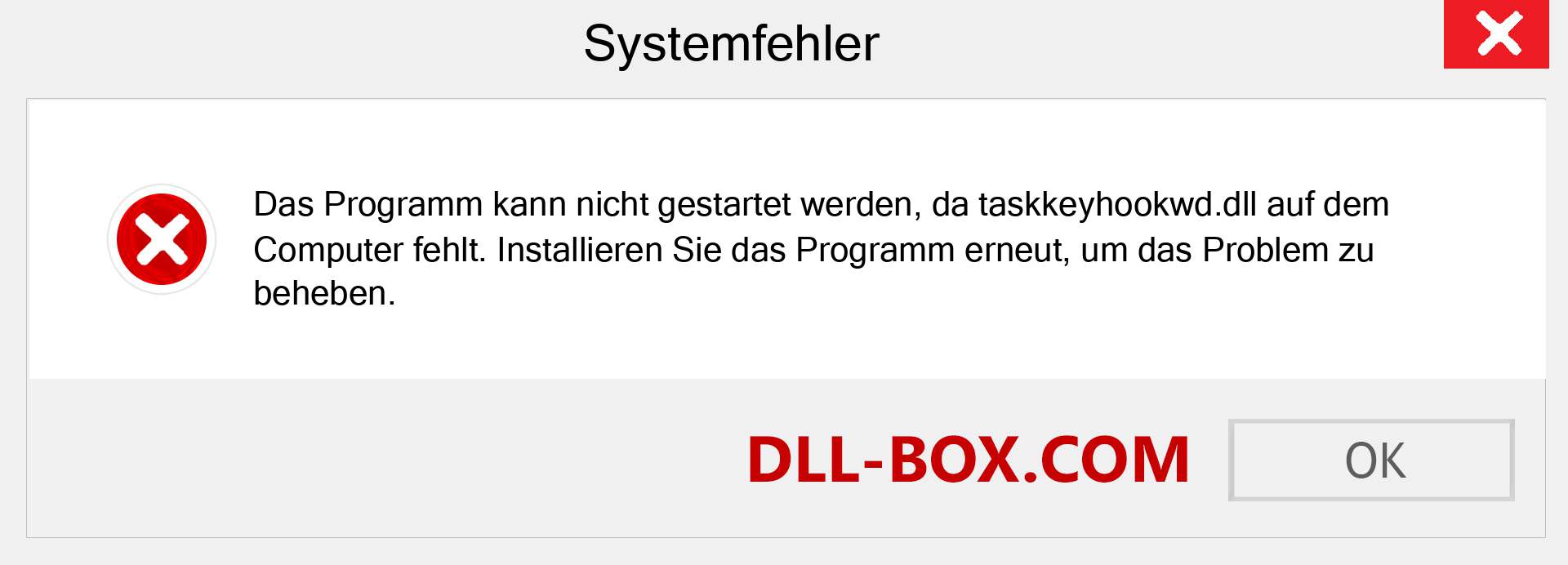 taskkeyhookwd.dll-Datei fehlt?. Download für Windows 7, 8, 10 - Fix taskkeyhookwd dll Missing Error unter Windows, Fotos, Bildern